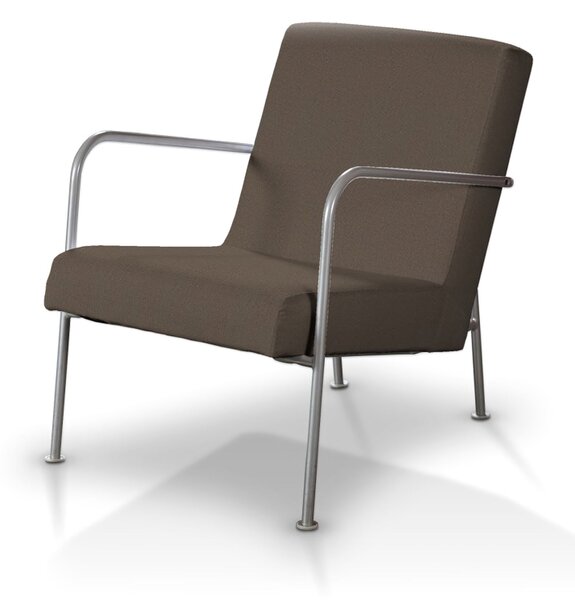 Pokrowiec na fotel Ikea PS kolor brązowy tkanina strukturalna
