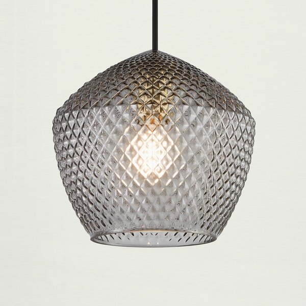Lampa Wisząca Nordlux, Orbiform, ściemnialny, szary, salon, szkło, nowoczesny