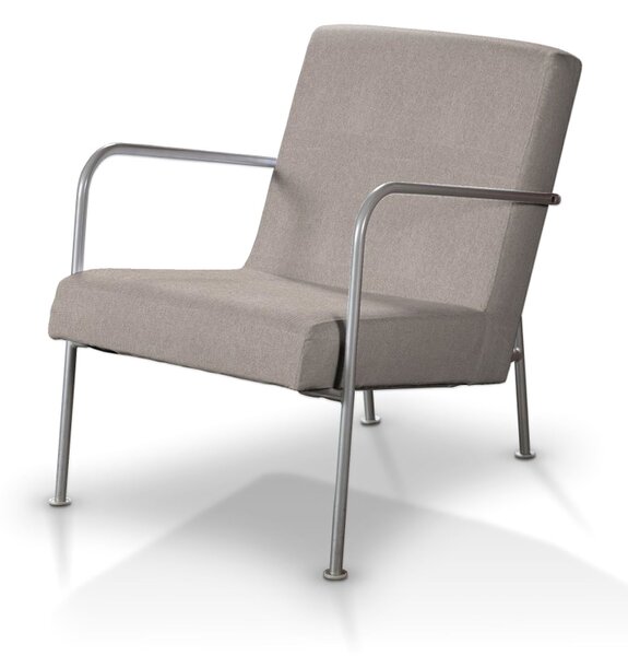 Pokrowiec na fotel Ikea PS kolor beżowy tkanina strukturalna