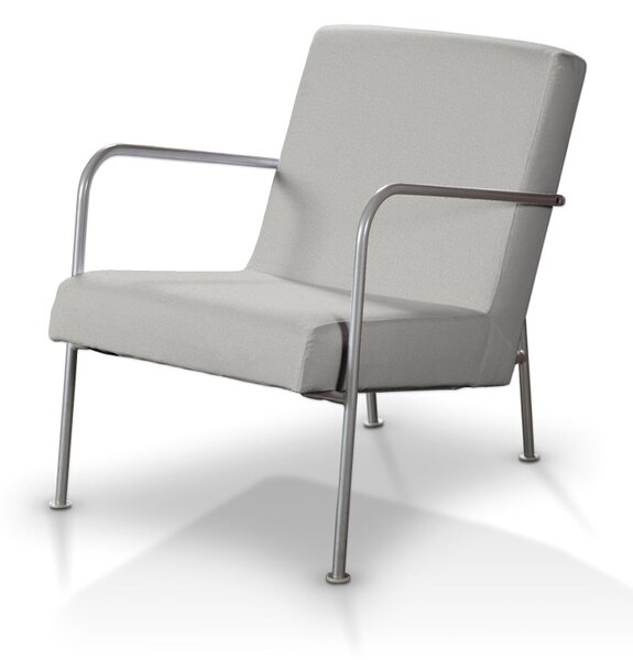 Pokrowiec na fotel Ikea PS kolor szary tkanina strukturalna