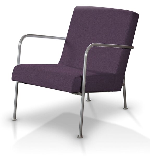 Pokrowiec na fotel Ikea PS kolor fioletowy tkanina strukturalna