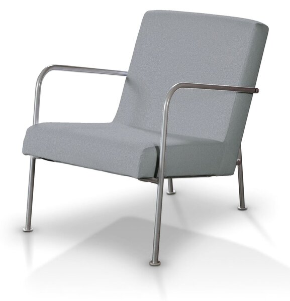 Pokrowiec na fotel Ikea PS kolor szary tkanina strukturalna