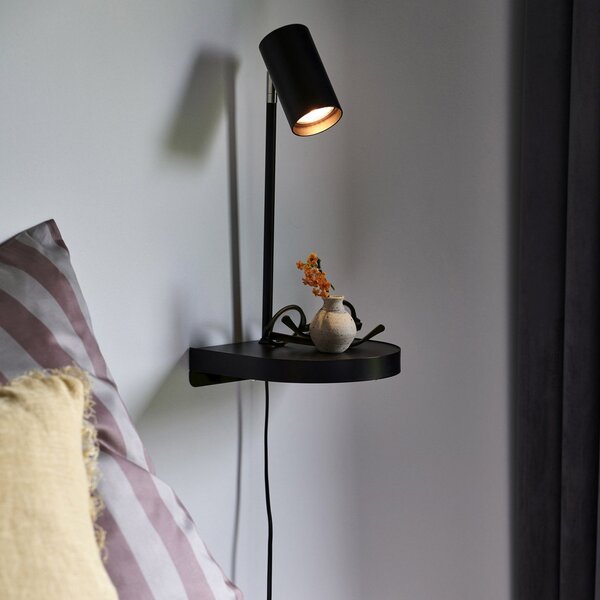 Lampa Ścienna Nordlux, Cody, czarny, sypialnia, metal, nowoczesny