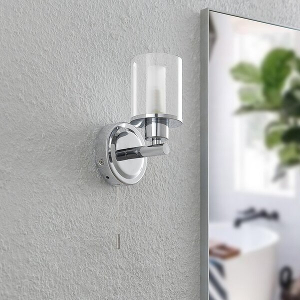 Lampa Ścienna Lindby, Vinza, ściemnialny, metaliczny, salon, metal, nowoczesny