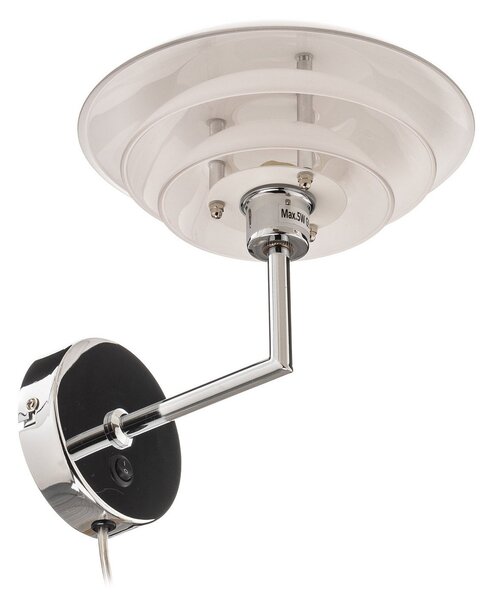 Lampa Ścienna Dyberg Larsen, DL20, ściemnialny, metaliczny, salon, szkło, skandynawski