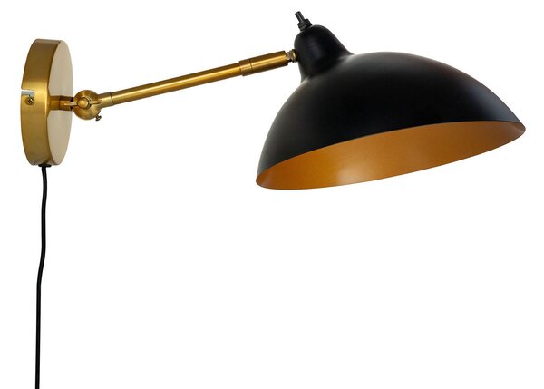 Lampa Ścienna Dyberg Larsen, Futura, ściemnialny, antyczny mosiądz, salon, metal, skandynawski