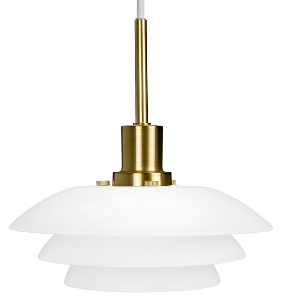 Lampa Wisząca Dyberg Larsen, DL20, ściemnialny, biały, salon, szkło, skandynawski