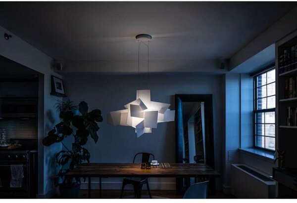 Lampa Wisząca Foscarini, biały, jadalnia, tworzywo sztuczne
