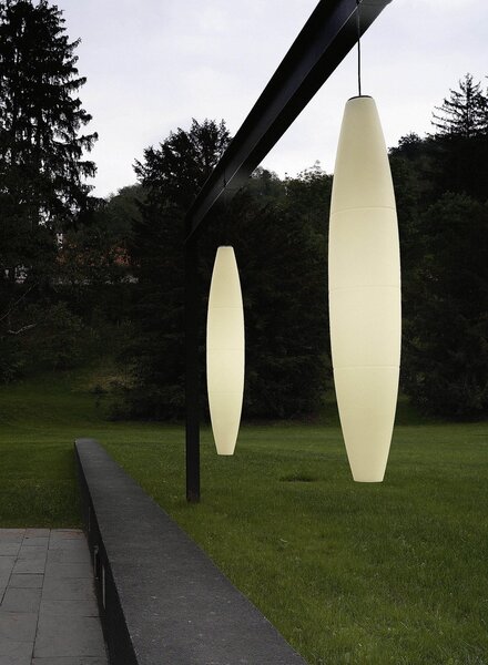 Lampa Wisząca Foscarini, biały, taras, tworzywo sztuczne