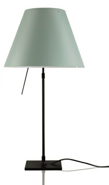 Lampa Stołowa Luceplan, ściemnialny, zielony, salon, aluminium