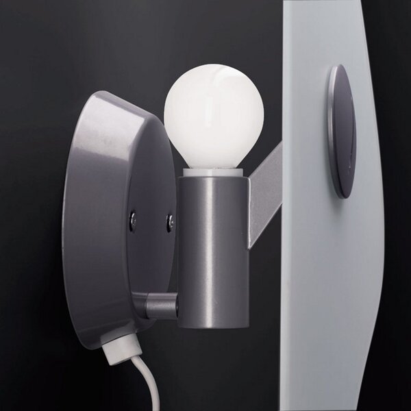 Lampa Ścienna Foscarini, biały, salon, szkło