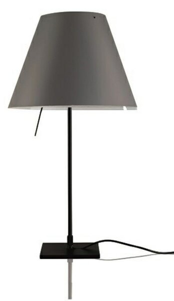 Costanzina Lampa Stołowa Czarno/Concrete Grey - Luceplan