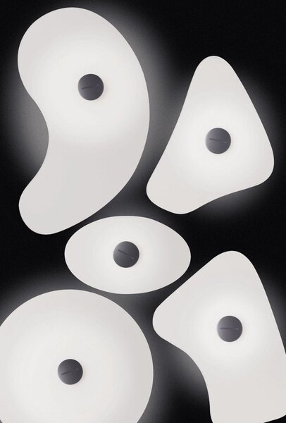 Lampa Ścienna Foscarini, biały, szkło