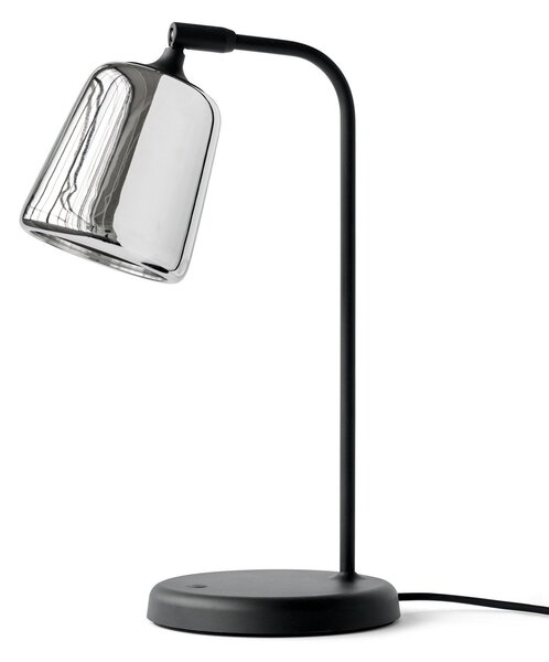 Lampa Stołowa New Works, Material New Edition, ściemnialny, czarny, salon, metal, design