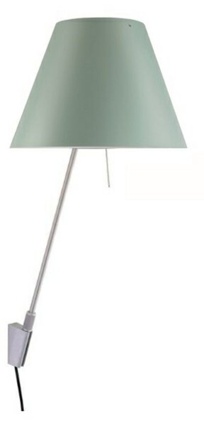Costanzina Lampa Ścienna Alu/Comfort Green - Luceplan