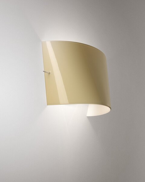 Lampa Ścienna Foscarini, biały, salon, szkło
