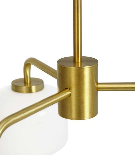 Żyrandol Dyberg Larsen, Arp 3, ściemnialny, złoty | mosiężny, salon, metal, skandynawski
