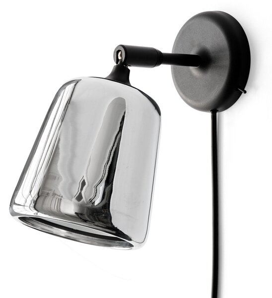 Lampa Ścienna New Works, Material New Edition, ściemnialny, metaliczny, salon, metal, design