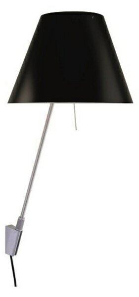 Costanzina Lampa Ścienna Alu/Liquorice Black - Luceplan