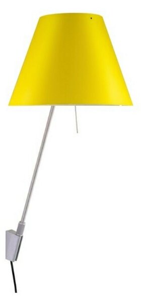 Lampa Ścienna Luceplan, żółty, łazienka, aluminium