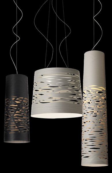 Lampa Wisząca Foscarini, czarny, salon, inny materiał