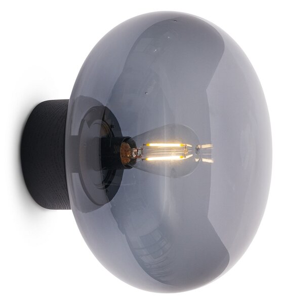 Lampa Ścienna New Works, Karl-Johan, ściemnialny, czarny, salon, drewno, design
