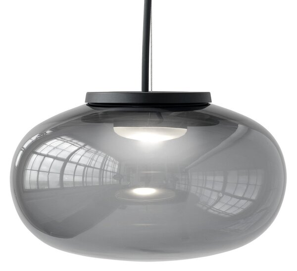 Lampa Wisząca New Works, Karl-Johan Small, czarny, salon, szkło, design