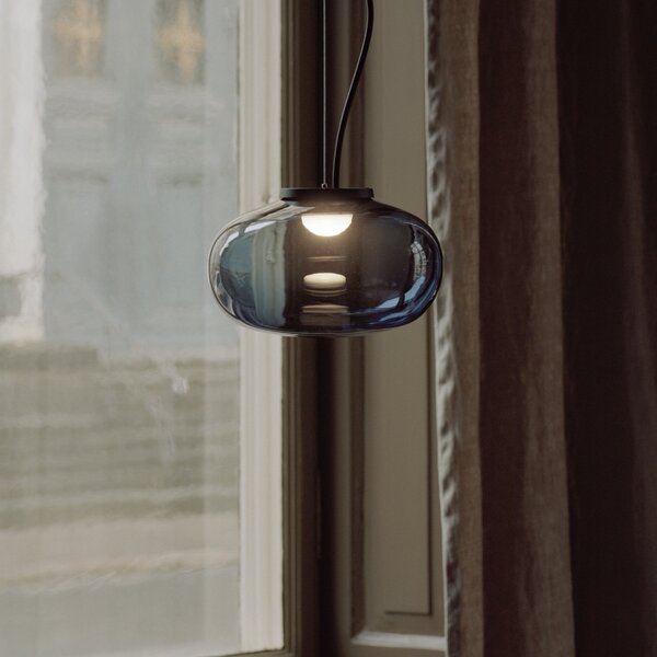 Lampa Wisząca New Works, Karl-Johan Small, czarny, salon, szkło, design