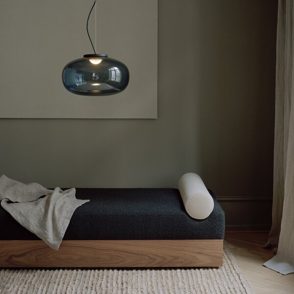 Lampa Wisząca New Works, Karl-Johan Large, szary, salon, szkło, design