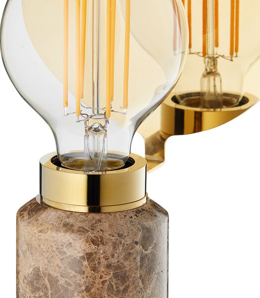 Lampa Stołowa DESIGN BY US, Blindspot, brąz rdzawy, salon, marmur, design