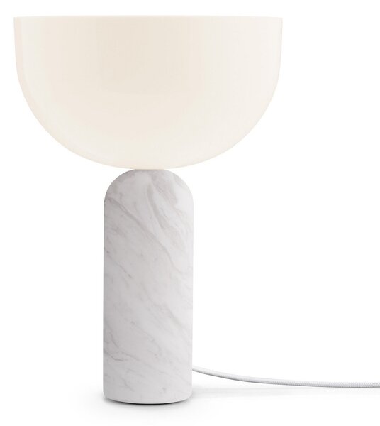 Lampa Stołowa New Works, Kizu Small, biały, salon, kamień, design