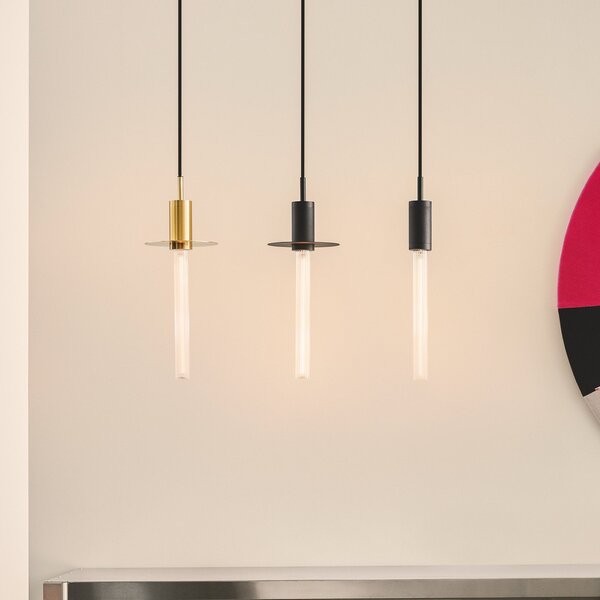Lampa Wisząca DESIGN BY US, Liberty, ściemnialny, czarny, salon, metal, design
