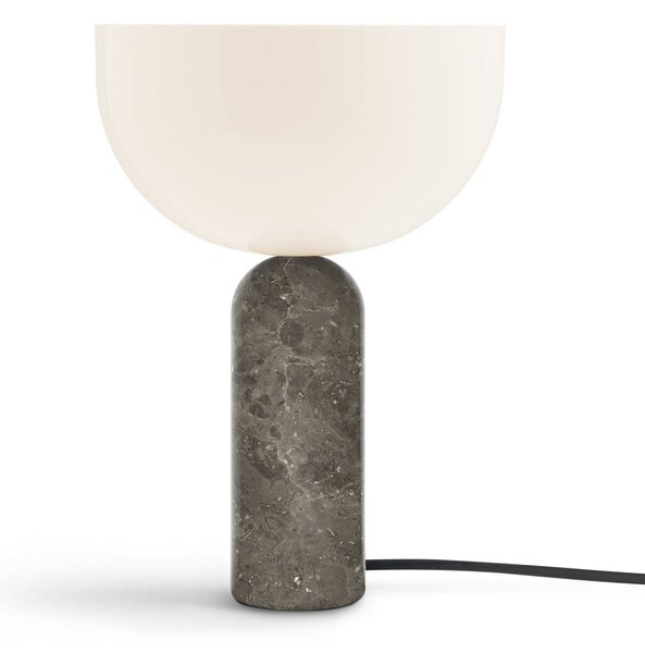 Lampa Stołowa New Works, Kizu Small, szary, salon, kamień, design