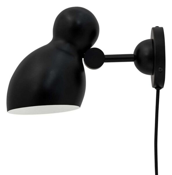 Lampa Ścienna Dyberg Larsen, Ludo, czarny, salon, metal, skandynawski