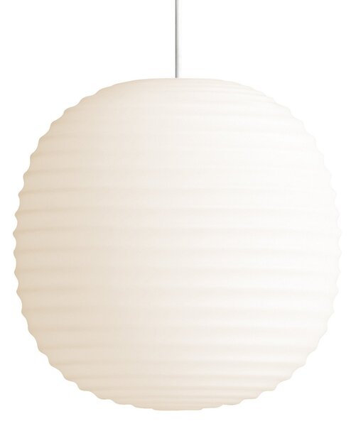 Lampa Wisząca New Works, Lantern Small, ściemnialny, biały, salon, szkło, design