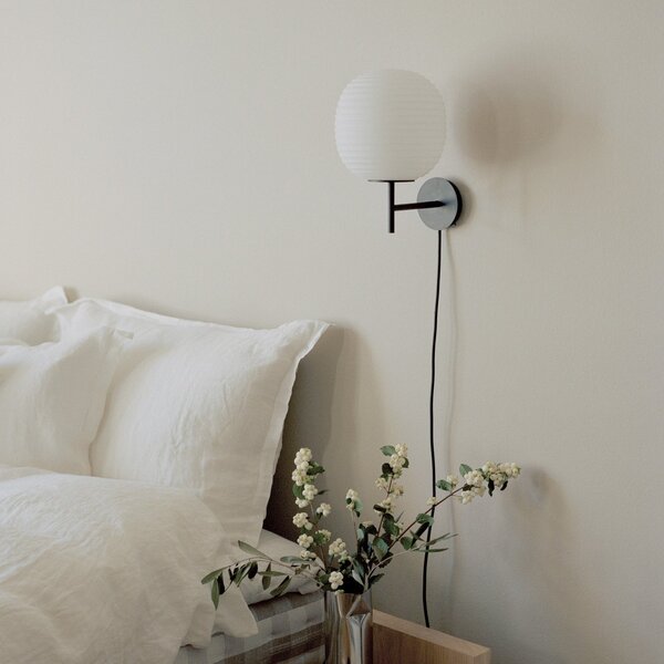 Lampa Ścienna New Works, Lantern Small, ściemnialny, czarny, salon, metal, design