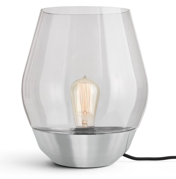 Lampa Stołowa New Works, Bowl, szary, salon, metal, design