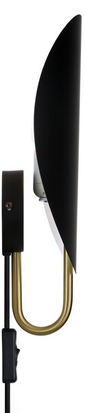 Lampa Ścienna DFTP by Nordlux, Spargo, czarny, przedpokój, metal, design