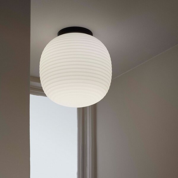 Lampa Sufitowa New Works, Lantern Medium, ściemnialny, biały, salon, szkło, design