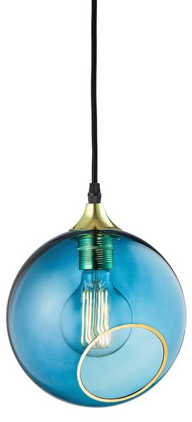 Lampa Wisząca DESIGN BY US, Ballroom, ściemnialny, niebieski, salon, szkło, design
