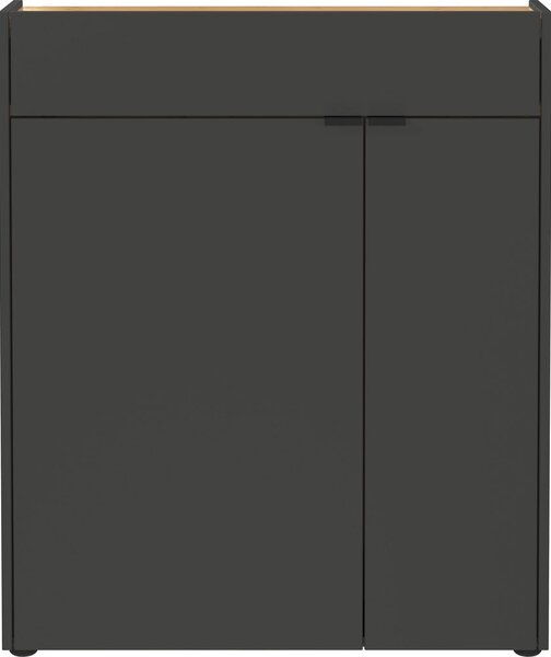 Antracytowa szafka 82x102x22 cm Ameca – Germania
