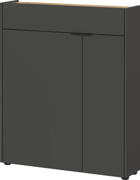 Antracytowa szafka 82x102x22 cm Ameca – Germania