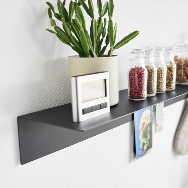 Czarna metalowa półka 90 cm – YAMAZAKI