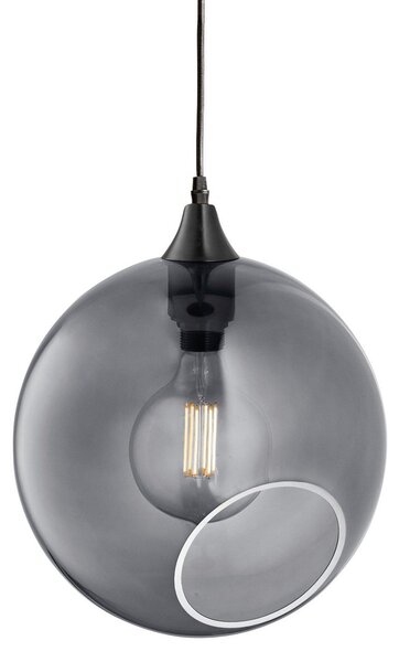Lampa Wisząca DESIGN BY US, Ballroom XL, ściemnialny, szary, salon, szkło, design