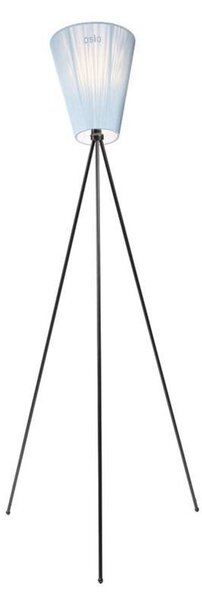 Oslo Wood Lampa Podłogowa Czarno/Błękitna - Northern