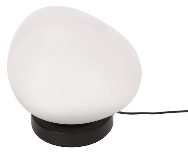 Czarno-biała lampa stołowa (wysokość 19 cm) Stones – Candellux Lighting