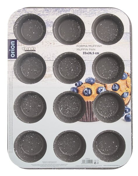 Metalowa forma do pieczenia muffinów 26,5x35 cm Grande – Orion