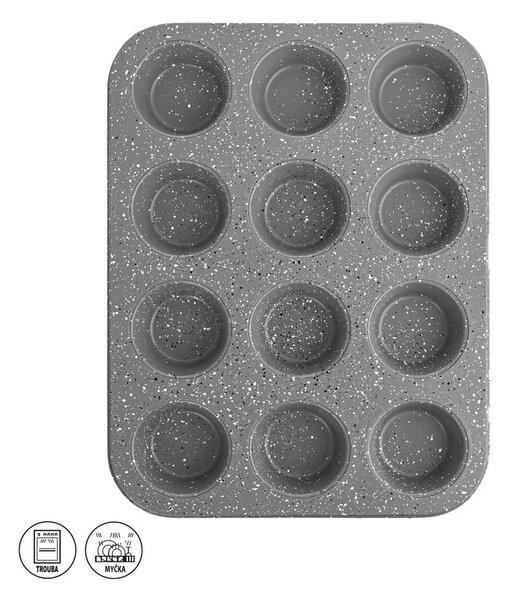 Metalowa forma do pieczenia muffinów 26,5x35 cm Grande – Orion