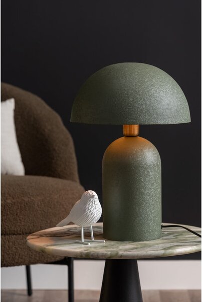 Zielona lampa stołowa z metalowym kloszem (wysokość 43 cm) Boaz – Leitmotiv