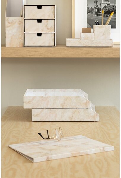 Kartonowe organizery zestaw 2 szt. na dokumenty Hakan Paper Laminate – Bigso